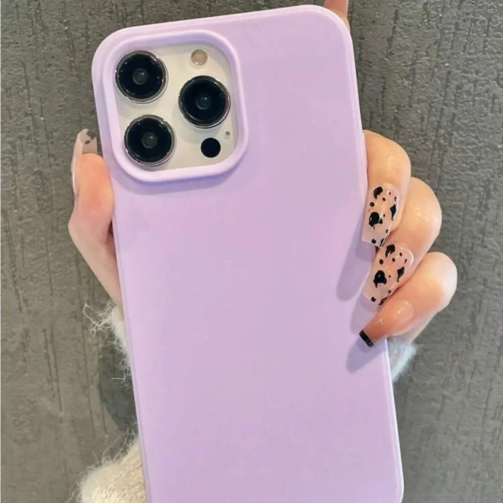 ⚠️Clearance iPhone 13/Pro/Pro Max Solid Purple Phone Case - Picture 2 of 4